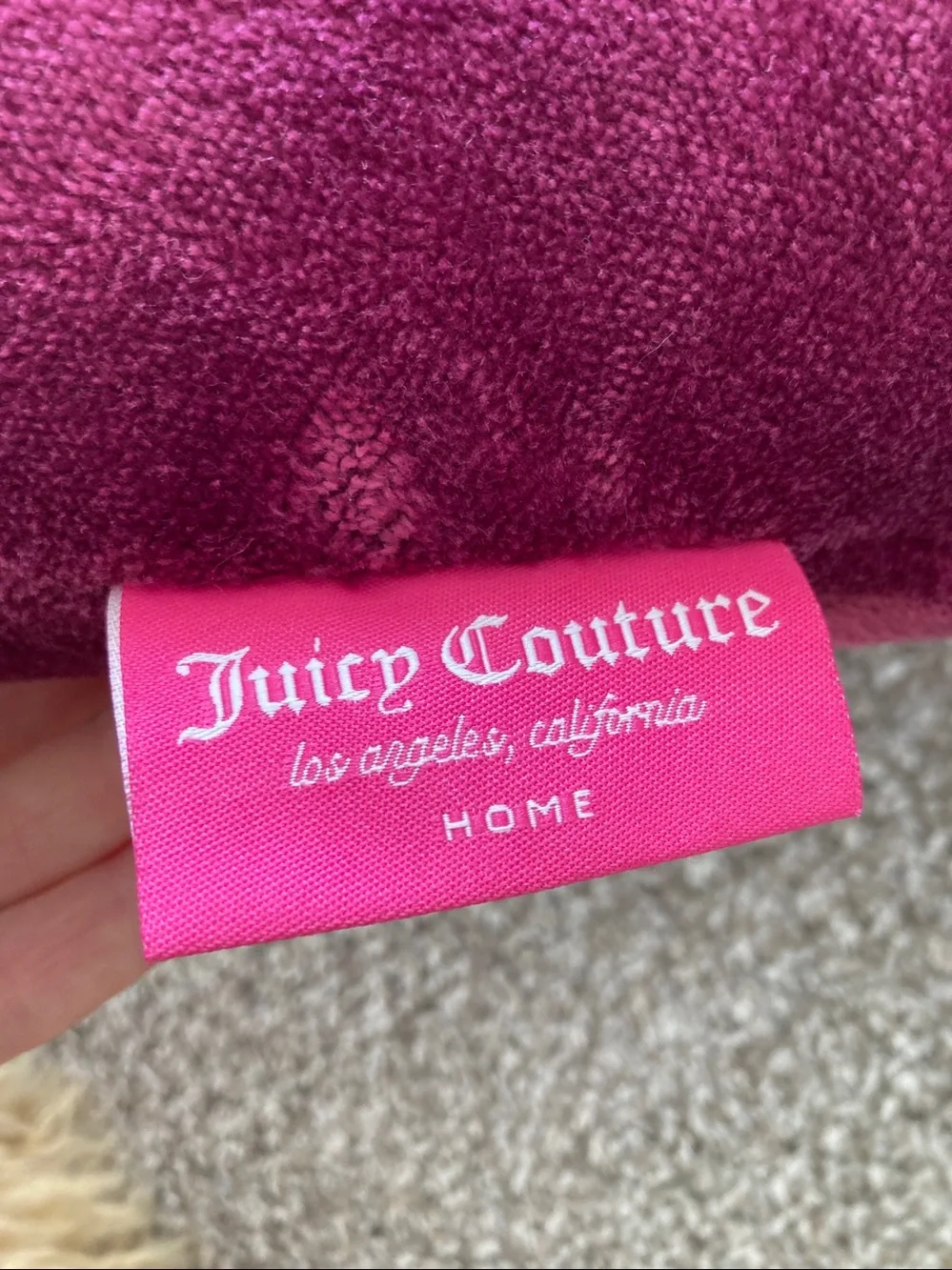 Juicy Couture Plush Heart Shaped Throw Pillow Leopard print
